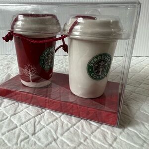 Starbucks Christmas Holiday Ornaments set of 2